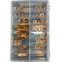 Assorted Box BSP & Imperial Copper Washers (225 pieces) Assorted Box BSP & Imperial Copper Washers (225 pieces)