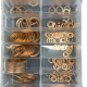 Assorted Box BSP & Imperial Copper Washers (225 pieces)