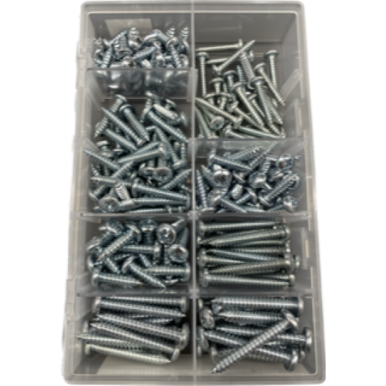 Assorted Box Self Tapping 8-12 PZD Screws (Box 200)