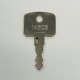 Key, Replacement for Bomag, Bobcat, Volvo, JCB, Terex and Hydreama.