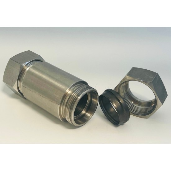 Stauff Weld Bulkhead 35mm OD Stainless Steel