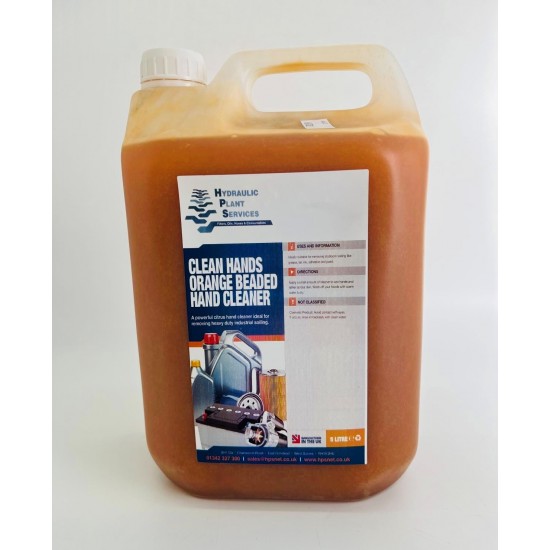 5 Litre Orange Hand Cleaner With Skin Friendly Abrasives