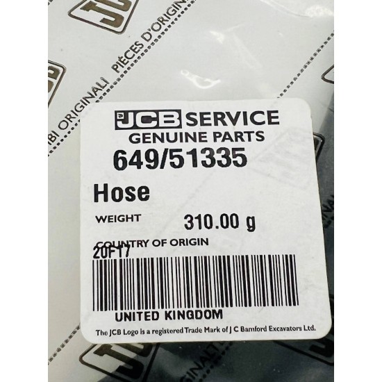 Genuine JCB Hose