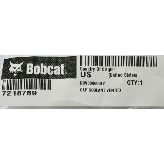 Cap Overflow Coolant - Genuine Bobcat