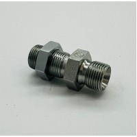 Bulkhead Adaptor 3/8" x 3/8" BSP Male/Male with Lock nut Bulkhead Adaptor 3/8" x 3/8" BSP Male/Male with Lock nut