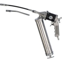 AIR GREASE GUN INCL. OFFSET & FLEXI NOZZLES. SUITABLE FOR 400G CARTRIDGES. AIR GREASE GUN INCL. OFFSET & FLEXI NOZZLES. SUITABLE FOR 400G CARTRIDGES.