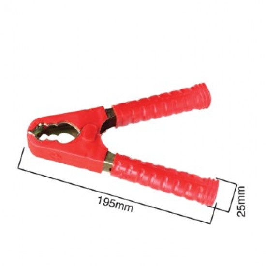 Crocodile Clip Red 170 AMP. Red Insulated Handles
