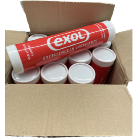 Exol Red Multi-Purpose Long Life Grease Lithium Complex 400g TEP2 (Box of 12)