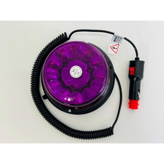 Purple Low Profile Beacon Magnetic LED