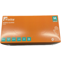 GL201 Finite Orange Grip Nitrile Gloves MEDIUM (Box 90) GL201 Finite Orange Grip Nitrile Gloves MEDIUM (Box 90)