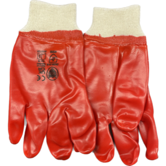 Gloves PVC Red 0ne Pair