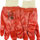 Gloves PVC Red 0ne Pair