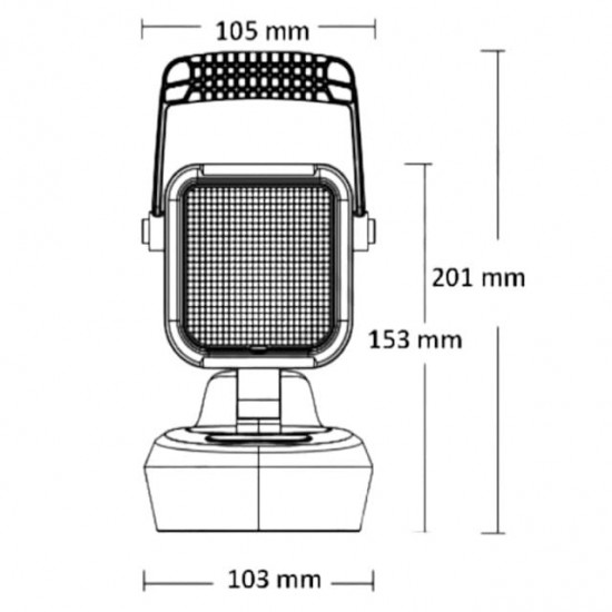 Worklight Battery Rechargeable 1000 Lumen, Magnetic LED, Portable