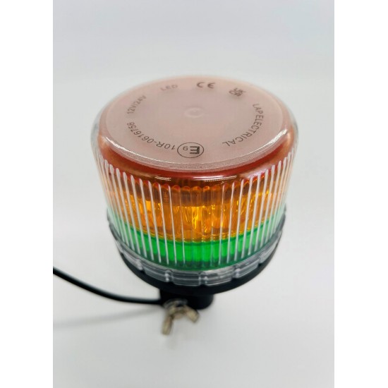 Dual Coloured Green and Amber Flexi DIN Fitting LED Beacon