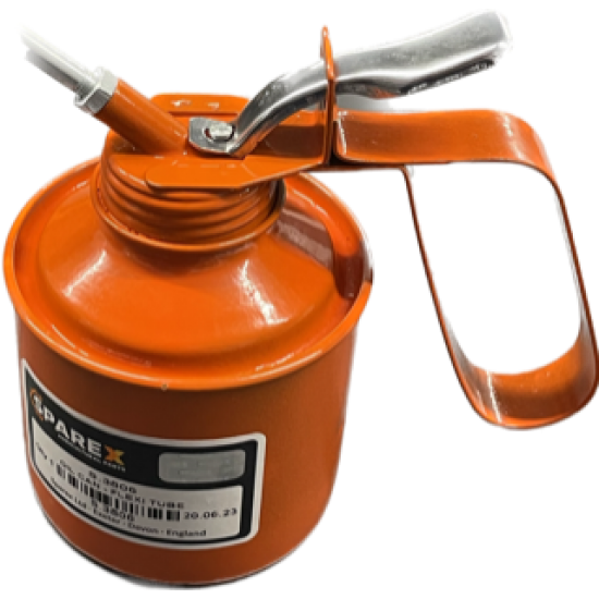 Oil Can with Flexible and Rigid Tubes.