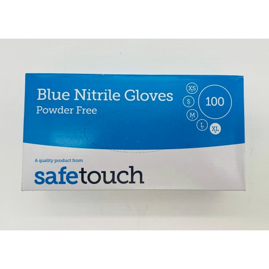 Blue Nitrile Gloves 100 Per Box - Size Extra Large