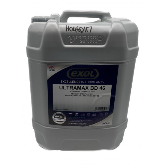 Exol Ultramax BD 46 Biodegradable Hydraulic Oil 20 Litres