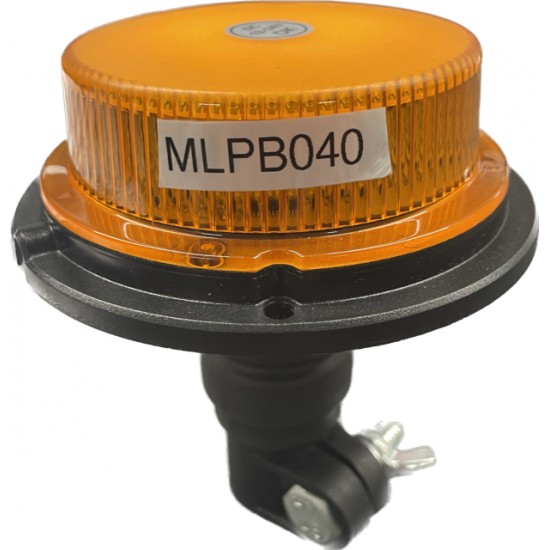 Amber Flexi DIN Fitting Low Profile LED Beacon