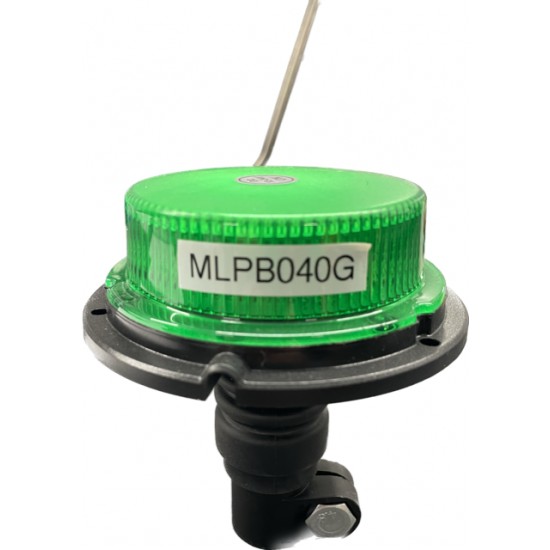 Green Flexi DIN Fitting Low Profile LED Beacon