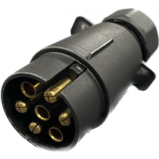 7 Pin Trailer Plug - Male with spade connectors 12 Volt
